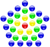 Centered pentagonal number 31.svg