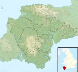 Exeter is located in Devon