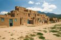 The Taos Pueblo of New Mexico.