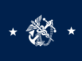 Rank flag of a U.S. Public Health Service Commissioned Corps rear admiral serving as Deputy Surgeon General of the United States