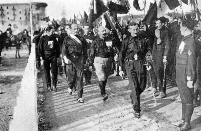 ملف:March on Rome 1922 - Mussolini.jpg