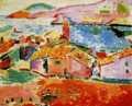 هنري ماتيس, Les toits de Collioure, 1905, oil on canvas, The Hermitage, سانت پطرسبرگ، روسيا