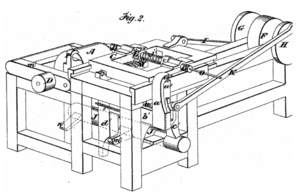 Example of a dimetric perspective drawing from a US Patent (1874)