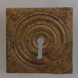 A Roman keyhole plaque