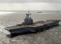 The Charles De Gaulle, the nuclear aircraft carrier of Marine nationale