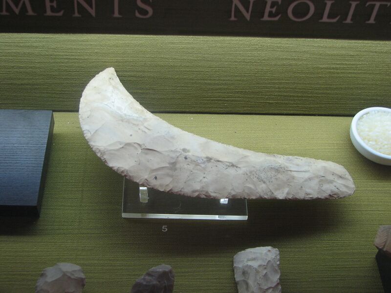 ملف:Dagon Museum, Neolithic Sickle.JPG