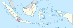موقع جاكرتا في إندونسيا