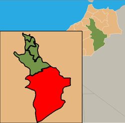 location of Errachidia in Morocco