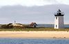 The Long Point Light and Battery, on the site of a ghost village in Provincetown, Massachusetts