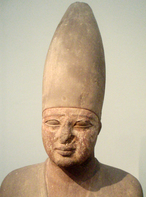 تمثال للملك منتوحوتب الثالث في متحف الفنون الجميلة في بوسطن.