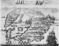 Map of Santorini, 1703