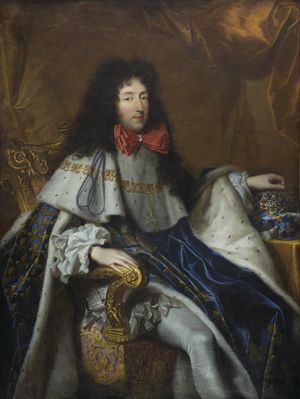 Philippe of France, Duke of Orléans and only brother of Louis XIV, bearing the cross of the Order of the Holy Spirit.jpg