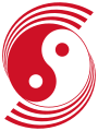 Roundel of the Republic of Singapore Air Force included a taijitu between 1973 and 1990.