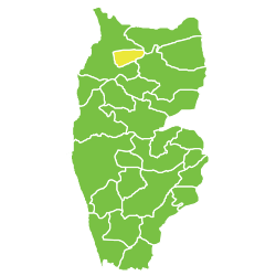 موقع ناحية تالين في محافظة طرطوس.