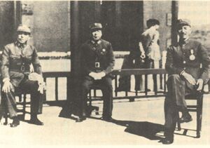 Zhang Xueliang, Yang Hucheng and Chiang Kai-shek.jpg
