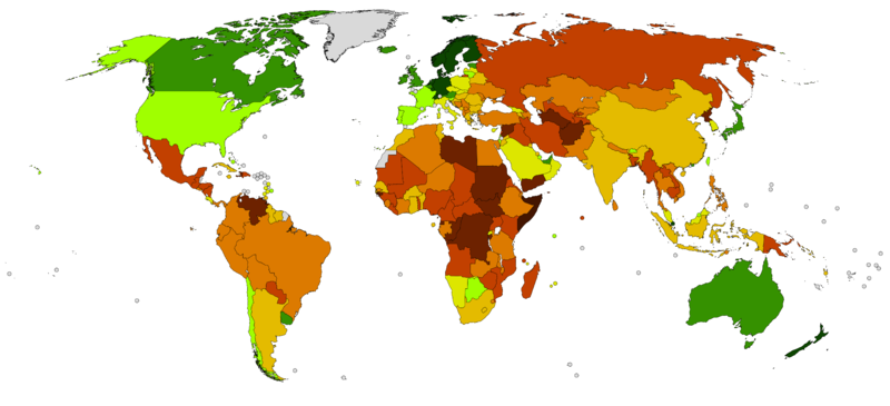 ملف:Countries by Corruption Perceptions Index score (2019).png