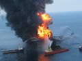 Deepwater Horizon offshore drilling unit on fire 2010.jpg