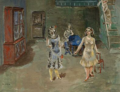 ردهة وأربع نساء، 1924.
