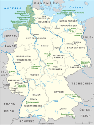 جدول منطقة محمية is located in ألمانيا