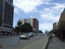 Kingsway in central Maseru