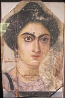 پورتريه مومياء لامرأة، القرن الرابع، المتحف الأثري الوطني، فلورنسا.