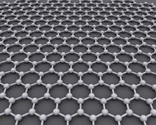 The ideal crystalline structure of graphene is a hexagonal grid.