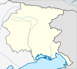 Udine is located in فريولي ڤـِنـِتسيا جوليا