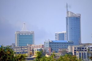 Photograph of buildings in Kigali CBD