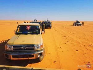 سرية استطلاع تابعة للواء 128 معزز على الحدود مع النيجر.