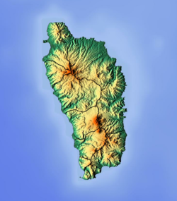 Location map/data/Dominica is located in دومنيكا