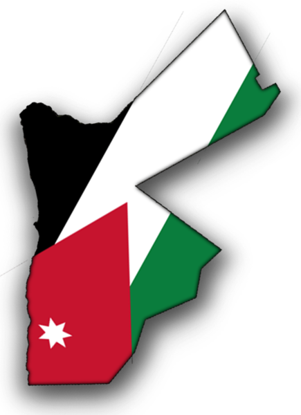 ملف:Flag-Map of Jordan.png