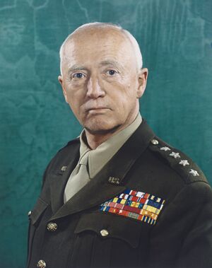 General George Patton by Robert F. Cranston, Lee Elkins, and Harry Warnecke, 1945, color carbro print, from the National Portrait Gallery - NPG-NPG 95 404Patton-000002.jpg