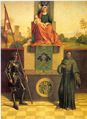 The Castelfranco Madonna, before recent cleaning. Giorgione's only altarpiece