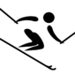 Alpine skiing pictogram.svg