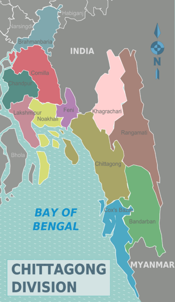 Chattogram Division districts map.png