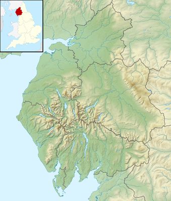 Location map United Kingdom Cumbria