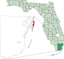 موقع مقاطعة ميامي-ديد وولاية فلوريدا