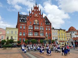 Historical town hall located at the Rynek (Market Square)
