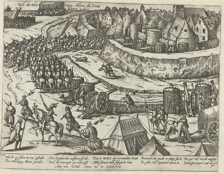 ملف:Hertog van Anjou neemt Binche in, 1578-1.jpg