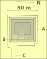 Layout drawing of a tomb