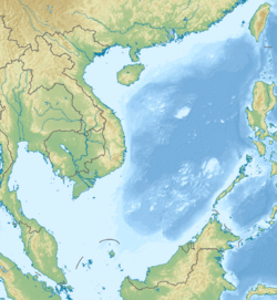 South China Sea is located in بحر الصين الجنوبي