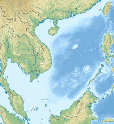 Location map South China Sea
