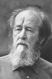Aleksandr Solzhenitsyn late in life.
