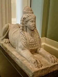 Sphinx, Roman, 50–200 CE.