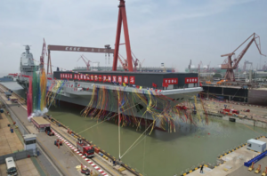 Chinese aircraft carrier Fujian in shanghai, 2017.png