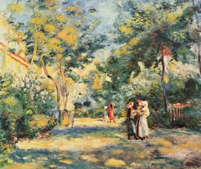 A Garden in Montmartre by Pierre-Auguste Renoir