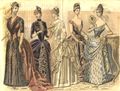 Victorian women were highly body conscious. They wore corsets to reduce their waistline, and bustles that magnified their buttocks.[111]