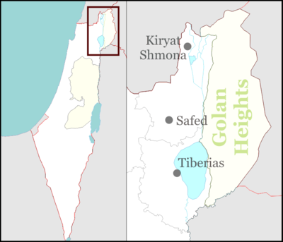 Location map Israel northeast
