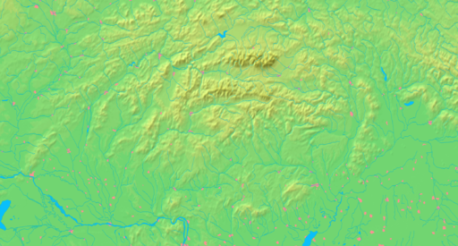 Location of Borišov Mountain