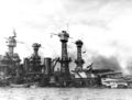 USS West Virginia sunk. Pearl Harbor